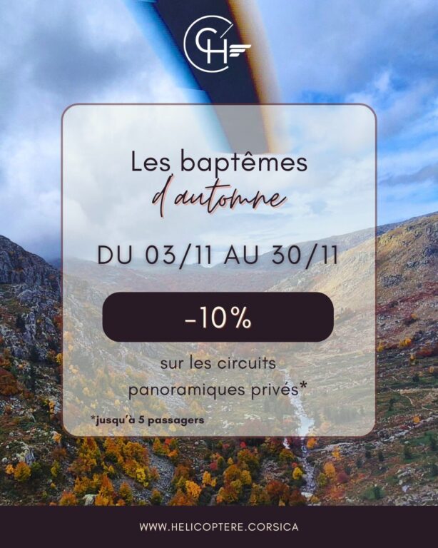 Corse Hélicoptère - Compagnie Aérienne d'Hélicoptère Aéroport d'Ajaccio 2 les baptemes dautomne site internet